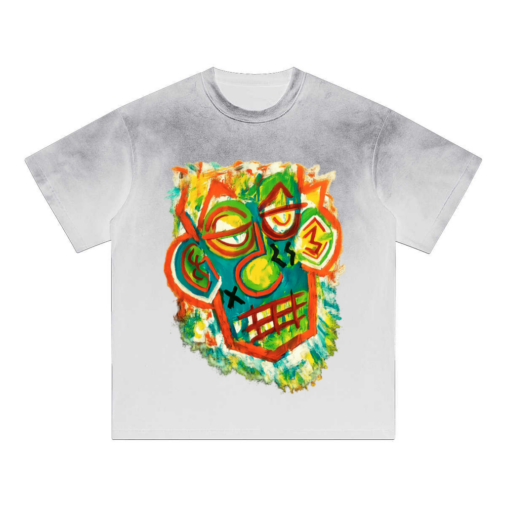 SHIVASWILL Multi Color Washed T-Shirt