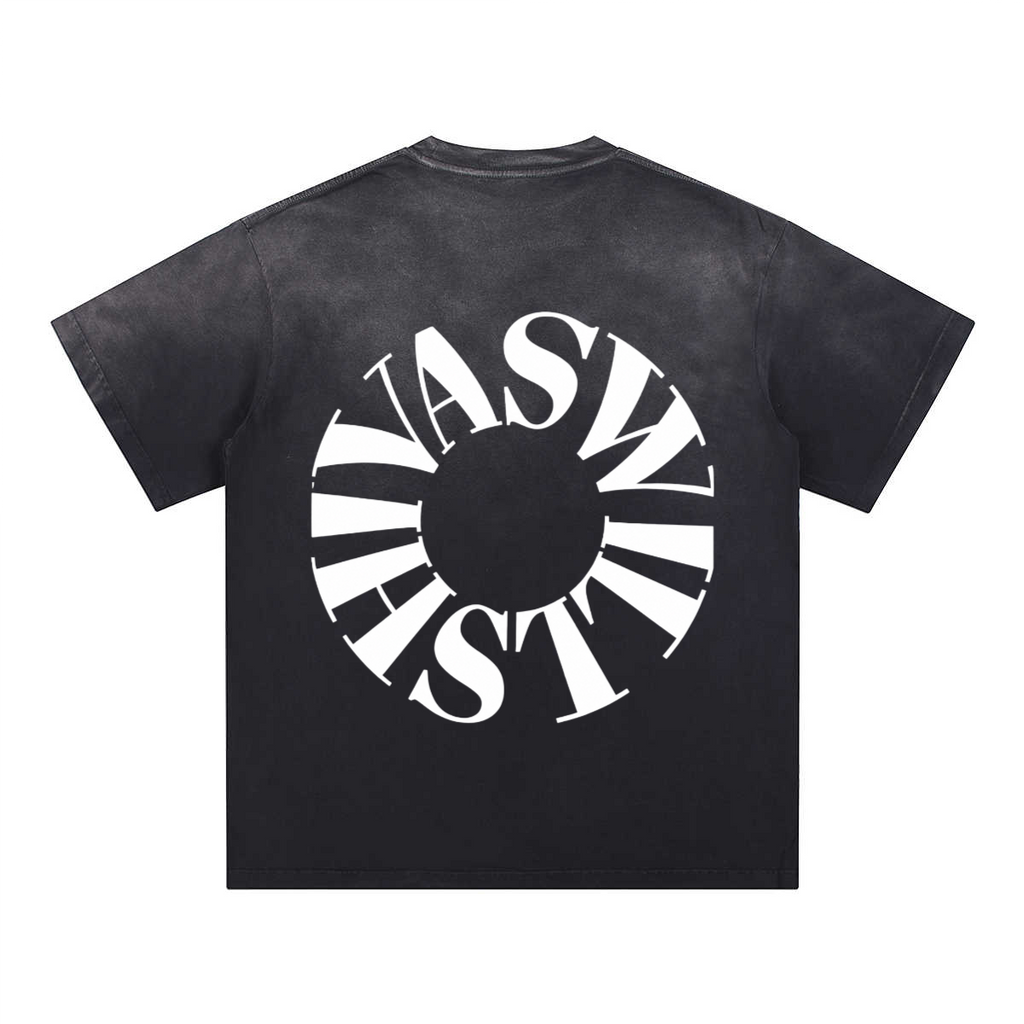 SHIVASWILL Multi Color Washed T-Shirt