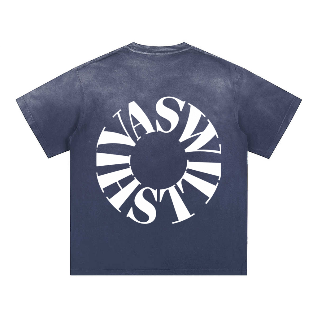 SHIVASWILL Multi Color Washed T-Shirt