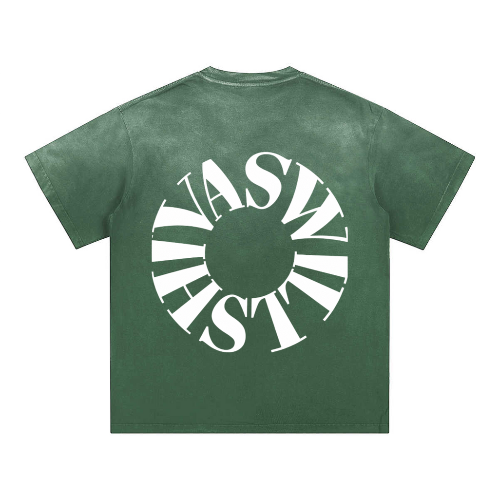 SHIVASWILL Multi Color Washed T-Shirt