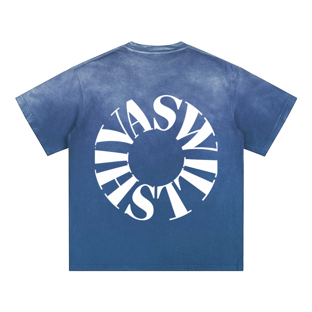 SHIVASWILL Multi Color Washed T-Shirt
