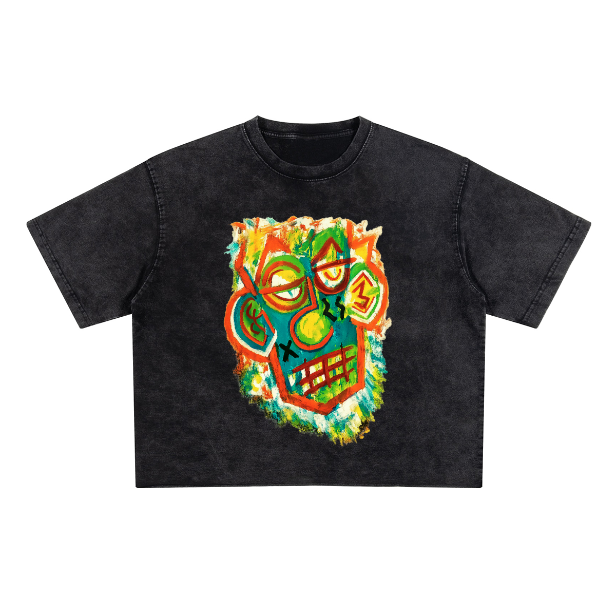 SHIVASWILL Washed Cropped T-shirt