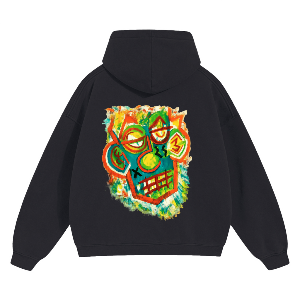SHIVASWILL Cropped Drop Shoulder  Hoodie