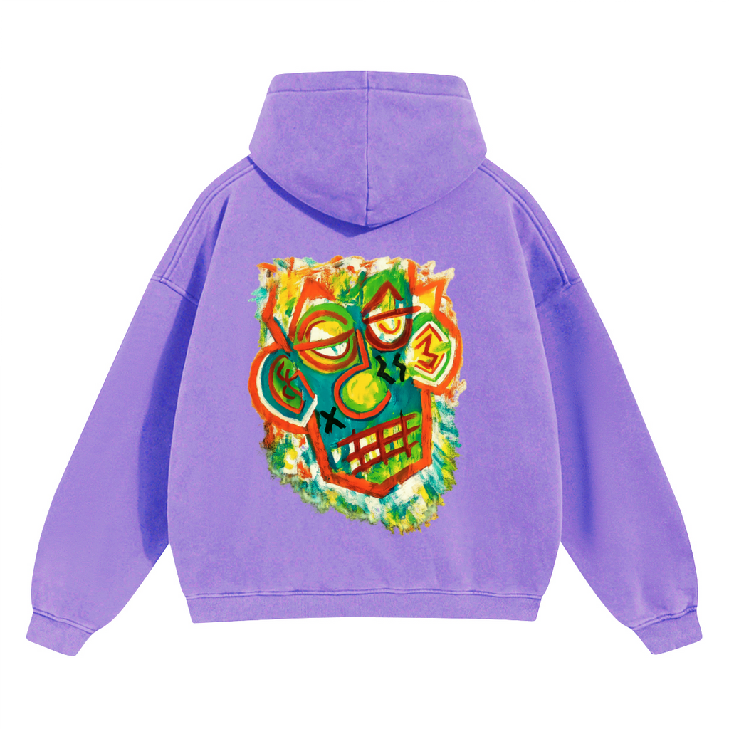 SHIVASWILL Cropped Drop Shoulder  Hoodie
