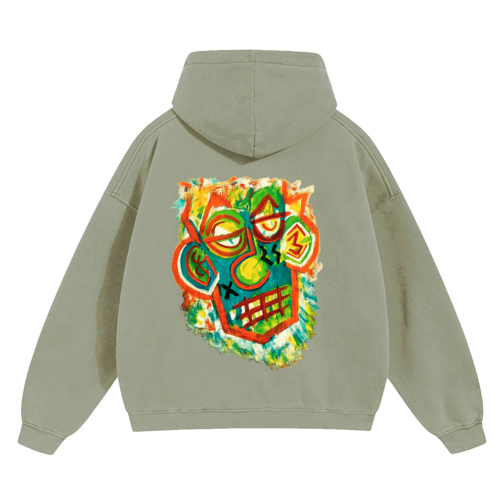 SHIVASWILL Cropped Drop Shoulder  Hoodie