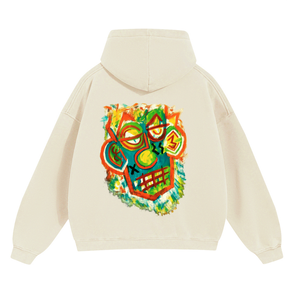 SHIVASWILL Cropped Drop Shoulder  Hoodie
