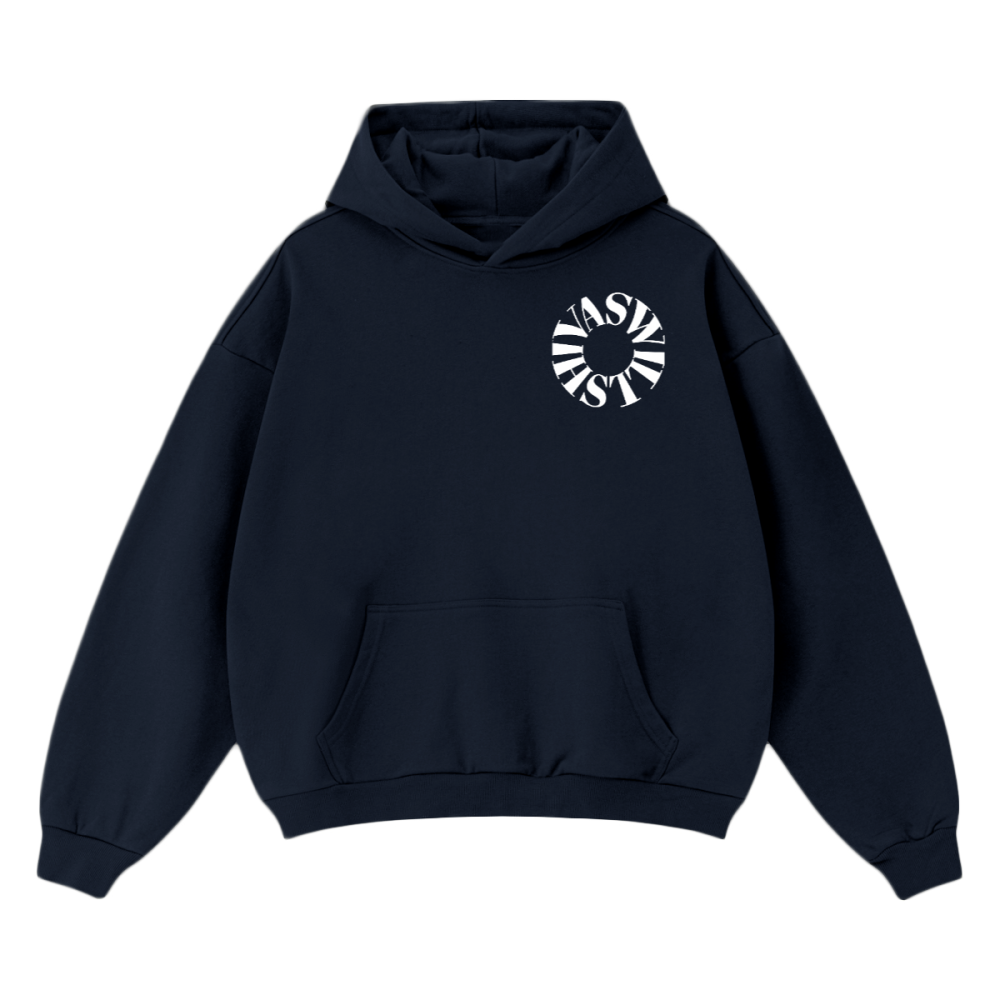 SHIVASWILL Cropped Drop Shoulder  Hoodie