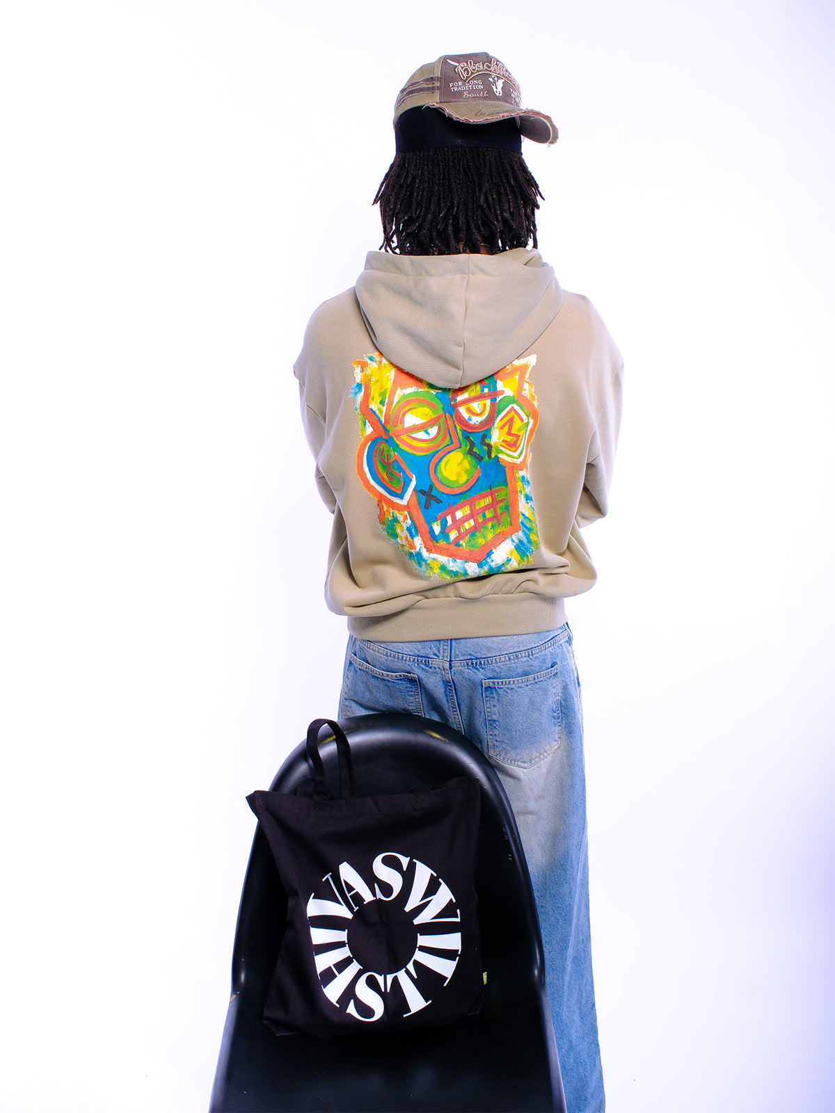 SHIVASWILL Cropped Drop Shoulder  Hoodie
